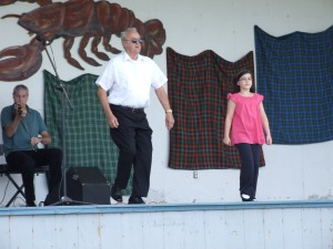 Gussie MacLellan and granddaughter Taylor Smith perform at the Chestico Days Step Dancing Festival.